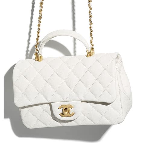 chanel metal handle bag|chanel top handle flap bag.